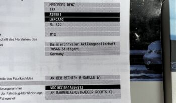 Mercedes W163 ML320 218KM – Automat – 4Matic – Skóra – Import Niemcy – Zarejestrowany full