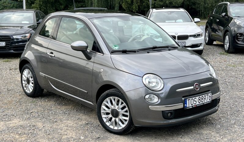 FIAT 500 LOUNGE 1.2 69KM – PANORAMA – TFT/LCD – GRZANE FOTELE – IMPORT NIEMCY full