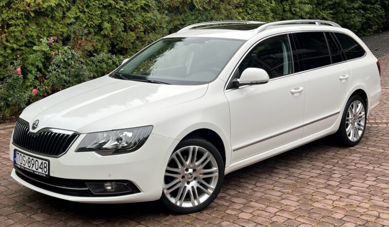 SKODA SUPERB II LIFT 2.0 TDI 170KM – AUTOMAT DSG – NAVI – SKÓRA – PANORAMA – EL. FOTELE full