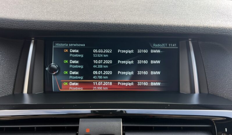 BMW F26 X4 2.0D 190KM XDRIVE – M-PAKIET – AUTOMAT – HEADUP – HARMAN KARDON – SALON PL full