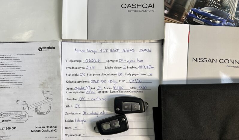 NISSAN QASHQAI II 1.6 DIG-T 163KM – NAVI – KAMERA – GRZANE FOTELE – SERWIS ASO full