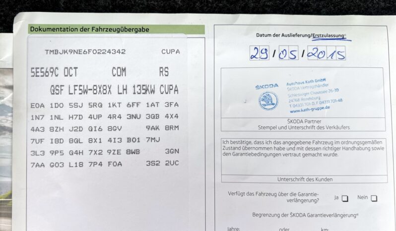 SKODA OCTAVIA III VRS/RS 2.0 TDI 184KM – DSG – XENON – KEYLESS GO – WEBASTO full