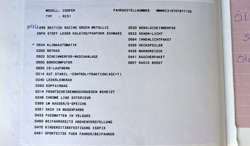 MINI COOPER R50 1.6 115KM – XENON – KLIMATRONIC – NIEMCY full