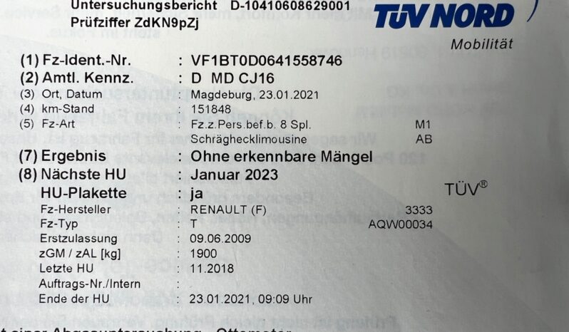 RENAULT LAGUNA III 1.6 110KM BENZYNA – KLIMATRONIC – 6 BIEGÓW – NOWE OPONY full