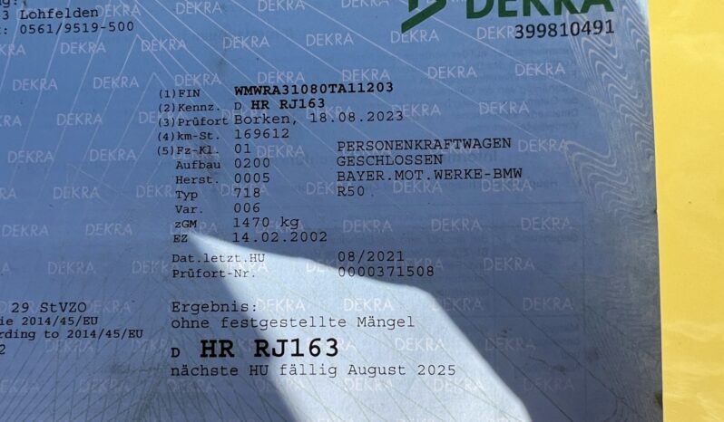 MINI ONE R50 1.6 90KM – KLIMA – IMPORT NIEMCY – OPONY CAŁOROCZNE full