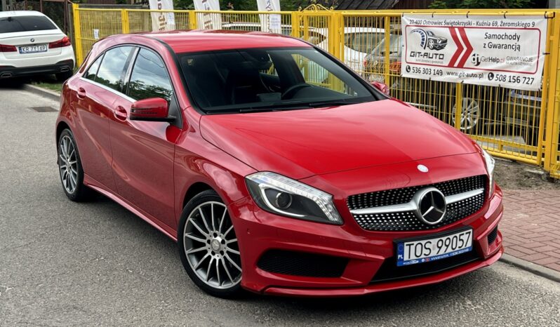 MERCEDES W176 A180 122KM – PAKIET AMG – SKÓRA + ALCANTARA – BI-XENON – LED full