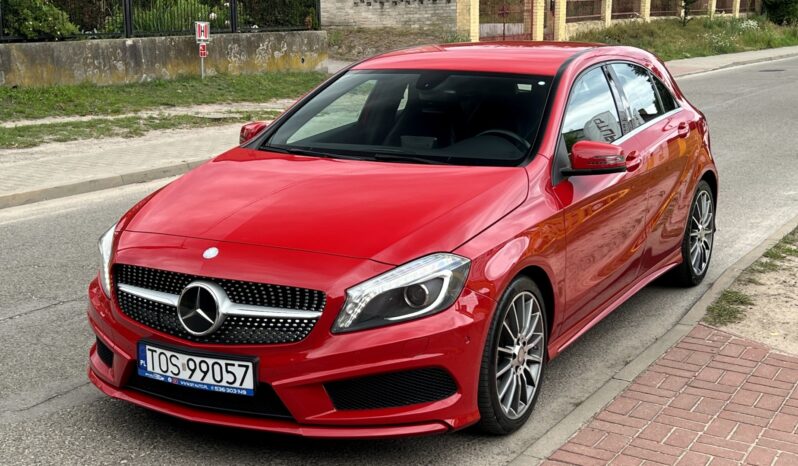 MERCEDES W176 A180 122KM – PAKIET AMG – SKÓRA + ALCANTARA – BI-XENON – LED full