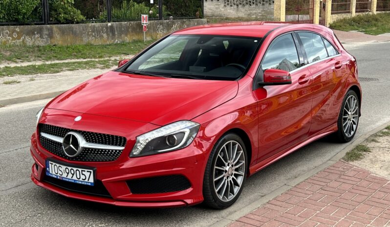 MERCEDES W176 A180 122KM – PAKIET AMG – SKÓRA + ALCANTARA – BI-XENON – LED full
