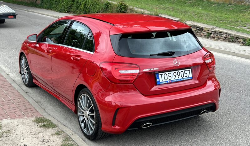 MERCEDES W176 A180 122KM – PAKIET AMG – SKÓRA + ALCANTARA – BI-XENON – LED full