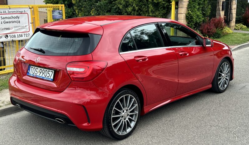 MERCEDES W176 A180 122KM – PAKIET AMG – SKÓRA + ALCANTARA – BI-XENON – LED full