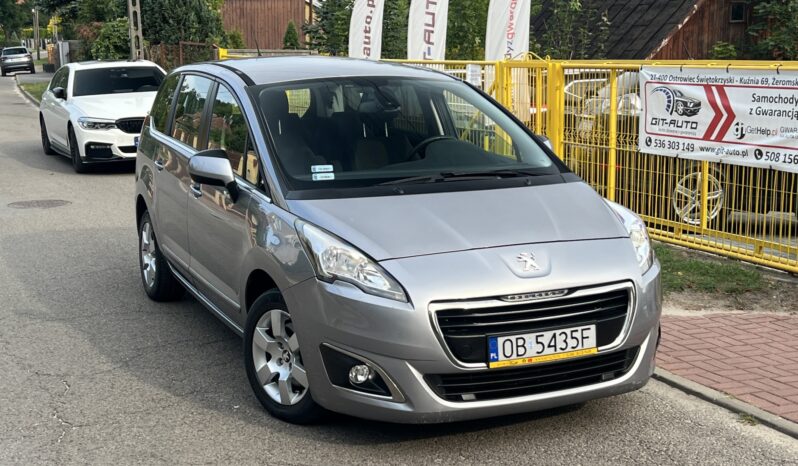 PEUGEOT 5008 2.0 HDI 150KM – KLIMATRONIC – 7 FOTELI – MANUAL full