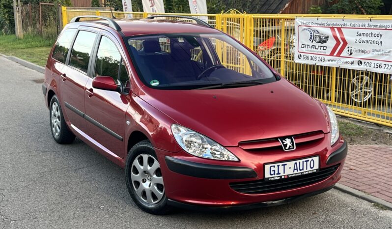 PEUGEOT 307 1.6 BENZYNA 109KM – KLIMA – IMPORT NIEMCY – HAK full